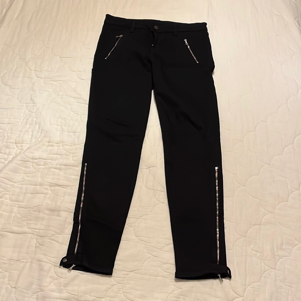NWOT JBRAND J Brand black moto Jeans sz 28 zippered ankles pockets